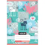 Nebulo: Sešítek s roztomilým kočičím motivem Mirr-Murr, kostkovaný, 27-32, formát A5