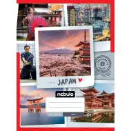 Nebulo: Šitý hladký japonský vzorovaný sešit 80-32 A/4
