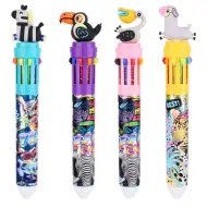 Nebulo: kuličkové pero se safari designem, 10 barev, různé druhy, 1 ks