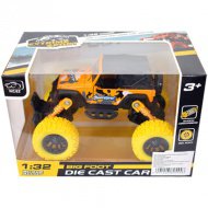 Off-Road žluté terénní vozidlo s tažným zařízením 1/32