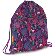 Okouzlující teenager s batohem na cvičení, sportovní taška.