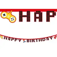 Party banner s herním motivem 200 cm