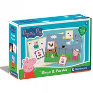 Peppa Pig Bingo a puzzle hra - Clementoni