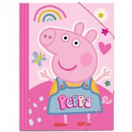 Peppa Pig růžová gumová složka 25x35cm