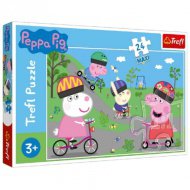 Peppa prasátko: Peppa aktivní den 24-dílné maxi puzzle - Trefl