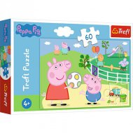 Peppa prasátko: Zábava s přáteli puzzle 60 ks - Trefl