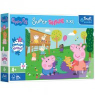 Peppa prasátko a George na hřišti 60-dílné XXL puzzle - Trefl