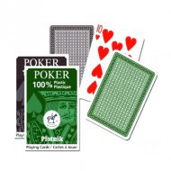 Plastový balíček pokerových karet 1x55 listů v hnědo-zeleném provedení - Piatnik