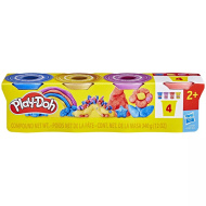Play-Doh: Metalická modelína, sada 4 kelímků - Hasbro
