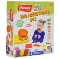 Play-Dough: Hrdinové Hamburger sada těsta 7 ks