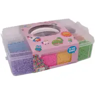 PlayBox: 9mm XL MAXI zažehlovací korálky ve 12 barvách v úložném boxu, 12000 ks