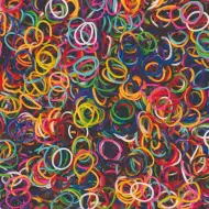 PlayBox: Barevný mini set gumových náramků na výrobu náramků, 5000 ks.