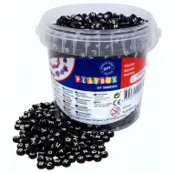 PlayBox: Černý kulatý korálkový set 2500 ks