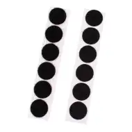 PlayBox: Černý samolepicí suchý zip 20mm, sada 12 ks