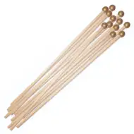 PlayBox: Dřevěný zarážkový set se zlatými knoflíky, 12 kusů