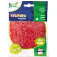 PlayBox: Go Green 5mm MIDI žehlicí korálky, 1000 ks, červené barvy
