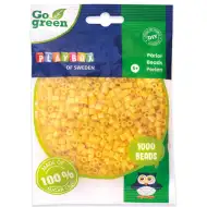 PlayBox: Go Green 5mm MIDI žehlicí korálky, 1000 ks, žlutá barva