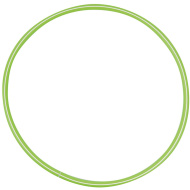 PlayBox: Hula hoop obruč 80 cm v zelené barvě