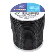 PlayBox: Kožený šňůra 22,5m x 2mm v černé barvě.