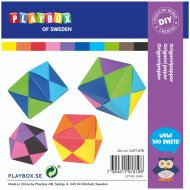 PlayBox: Origami papír, sada 500 kusů, 15x15 cm.