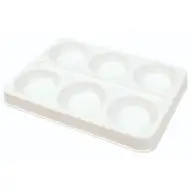 PlayBox: Prázdná paleta pro 6 barev s místy pro 57mm disky, 6 ks