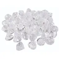PlayBox: Sada 50 plastových křišťálů, 3,7 cm