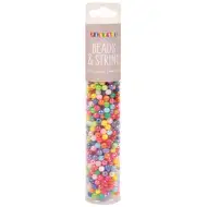 PlayBox: Sada navlékacích korálků s barevným křišťálovým efektem, 650 ks