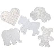 PlayBox: Sada podložek pro zažehlovací korálky XL – 5 ks, různé tvary