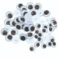 PlayBox: Sada pohyblivých očních knoflíků, 150 kusů ve dvou velikostech.