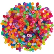 PlayBox: Směs různých tvarů barevných korálků, balení 5300 ks