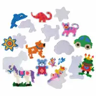 PlayBox: Základní deska balení pro 5mm MIDI žehlicí korálky, sada 18 kusů.