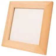 Playbox: Přírodní dřevěný malovatelný rámeček – 120 x 120 mm