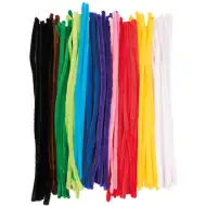 Playbox: Sada barevných chlupatých drátků – Ø 15 x 500 mm, 100 kusů
