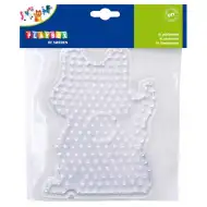 Playbox: XL zažehlovací korálková podložka – 1 kus (ve tvaru kočky, psa nebo koně)