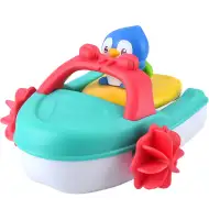Playgo: Koupací hračka – tučňák s motorovým člunem
