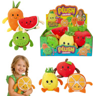 Plyšové ovoce 16 cm, v různých variantách, 1 ks