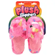 Plyšové pantofle s jednorožcem, velikost 25-27