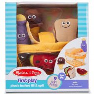 Plyšový piknikový koš 9dílná sada - Melissa &amp; Doug