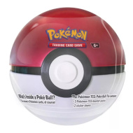 Pokémon TCG 2024 Poké Ball Tin – kovová krabička ve tvaru Pokéballu s 3 boostery, v několika provedeních