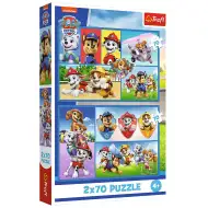 Pravidla Tlapkové patroly 2x70dílné puzzle - Trefl
