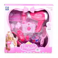 Pretty Girl kosmetická sada s fénem a make-upem