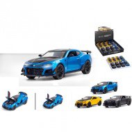 Pull Back Premium odtahový Camaro hračka s otevíracími dveřmi 1/24 v různých variantách 1ks