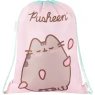 Pusheen růžový sportovní vak, vak na záda 34x43 cm