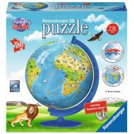 Puzzle glóbus se zvířaty světa, 180 dílků - Ravensburger