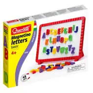 Quercetti: Magnetická tabule s barevnými písmeny - 48 ks