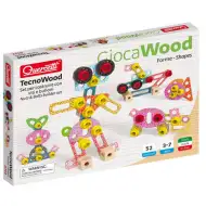 Quercetti: Techo Maxi Figury a tvary dřevěná stavební hra
