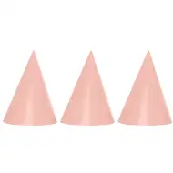 Růžové párty klobouky, sada 6 ks