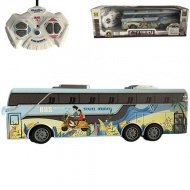 RC Dálkově ovládaný Travel Holiday City Bus s osvětlením 27MHz měřítko 1/32 délka 25cm