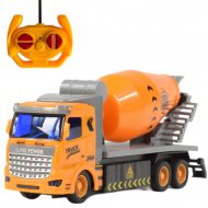 RC Dálkově ovládaný betonový mixér stavební nákladní auto s osvětlením 1/48 27MHz 20cm