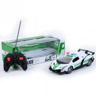 RC dálkově ovládané policejní Lamborghini sportovní auto s efekty světel v měřítku 1/16